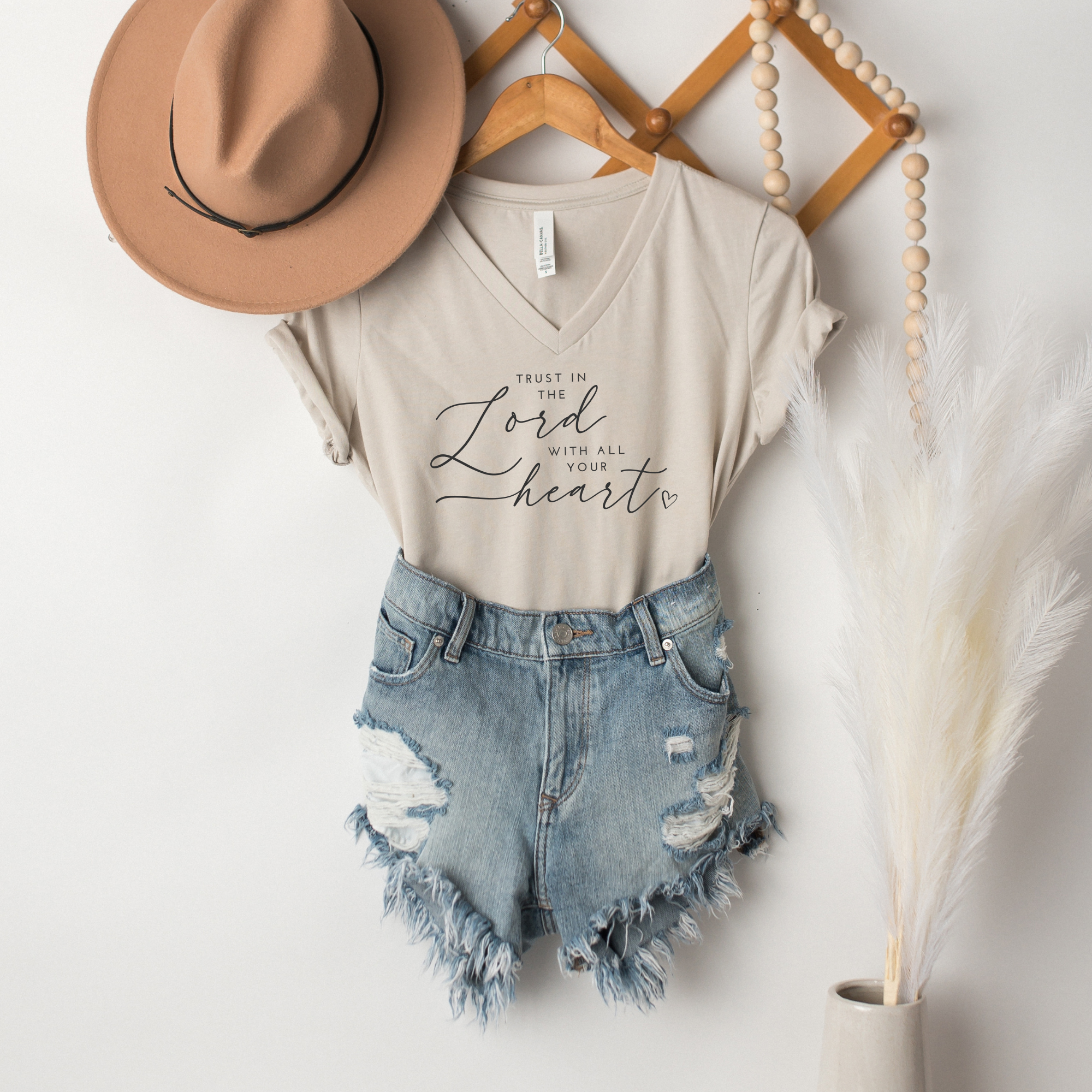 Trust in the Lord with All Your Heart Graphic Tee Shirt