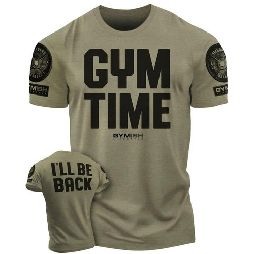 019. GYM TIME - I'll BE BACK Funny Motivational Workout Gym T-Shirt for Men Hoodie, Sweatshirt | RetroVerseTees.com