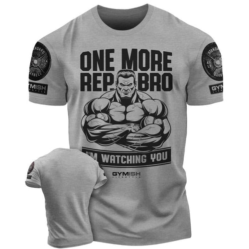 033. One More Rep, Bro! Funny Workout T-Shirt for Men Hoodie, Sweatshirt | RetroVerseTees.com