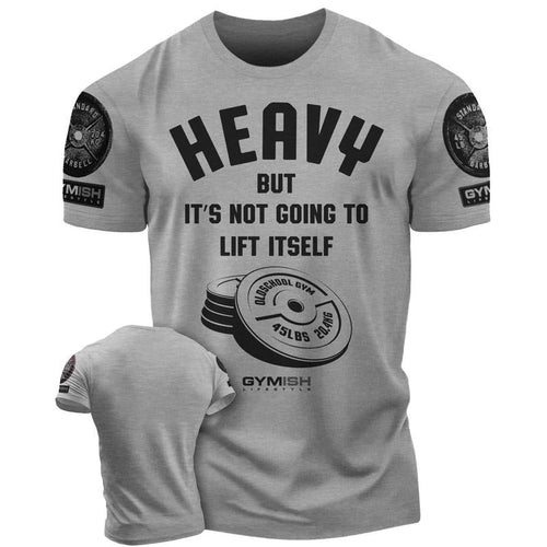 041. Heavy Lift Funny Motivational Workout Gym T-Shirt for Men Hoodie, Sweatshirt | RetroVerseTees.com