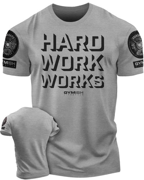 049. Hard Work Works Funny Motivational Gym T-Shirt for Men Hoodie, Sweatshirt | RetroVerseTees.com