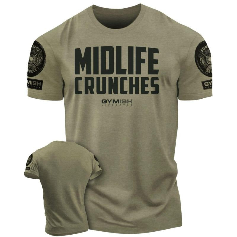 082. RAGLAN Midlife Crunches Funny Workout Gym T-Shirt for Men Hoodie, Sweatshirt | RetroVerseTees.com