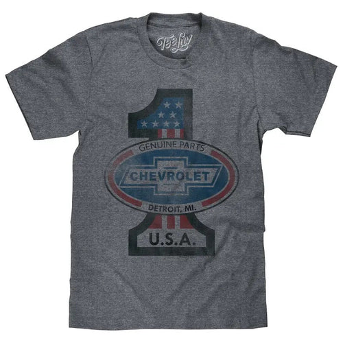#1 Chevrolet T-Shirt - Gray Hoodie, Sweatshirt | RetroVerseTees.com