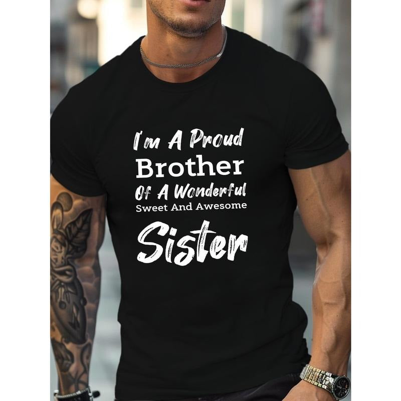 1 pc, 100% cotton T-shirt, Pride in sibling relationship G500 pure cotton men's T-shirt comfort fit Made in USA Hoodie,...