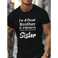 1 pc, 100% cotton T-shirt, Pride in sibling relationship G500 pure cotton men's T-shirt comfort fit Made in USA Hoodie,...