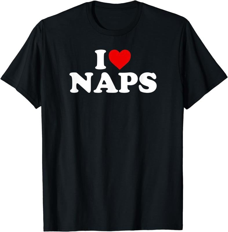 [100% Cotton] I Love Naps - Heart T-Shirt Hoodie, Sweatshirt | RetroVerseTees.com