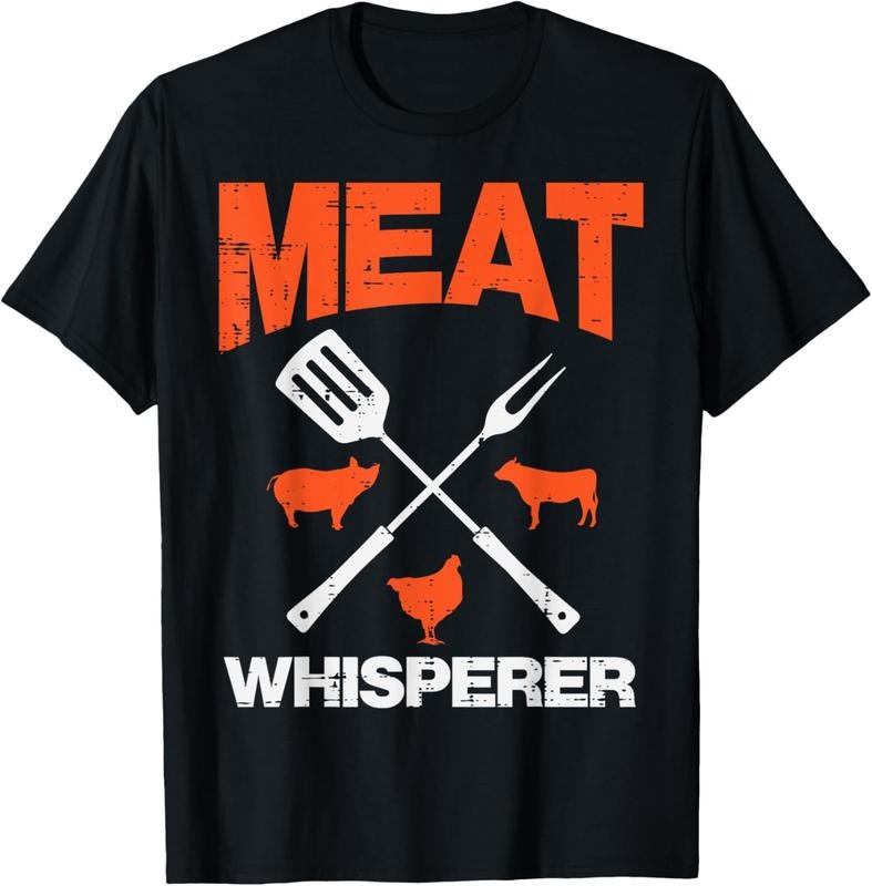100% Cotton Meat Whisperer Funny Barbecue Grilling Bbq Grill Men Women T-Shirt Hoodie, Sweatshirt | RetroVerseTees.com