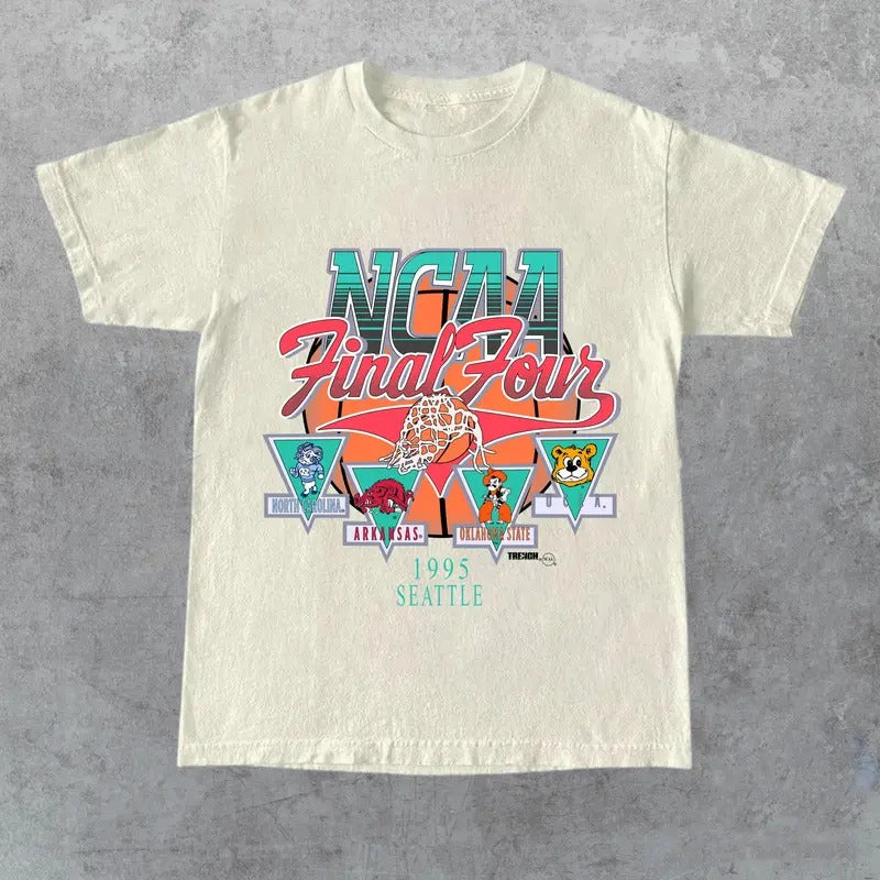 1995 NCAA Final Four Official Game Shirt, graphic vintage sports tees summer shirts for men, Gift for Her, Gift for Him,...