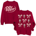 2 Sides Dr Pepper Pink Coquette Bow Sweater, Dr Pepper Sweatshirt, Dr Pepper Est 1885 Sweatshirt, Soda Lover Sweatshirt,...