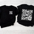 2 Sides Funny FU QR Code Men's T-Shirt, QR Code T-Shirt, Gifts, Gift For Her, Gift For Him, Classic Fabric Top Clothing...