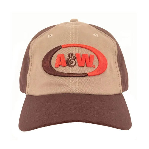 A&W Root Beer Logo Baseball Hat - Brown and Tan T-Shirts, Hoodie, Sweatshirt | RetroVerseTees.com