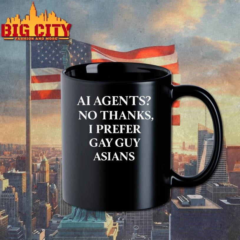 AI Agents No Thanks, I Prefer Gay Guy Asians Shirt