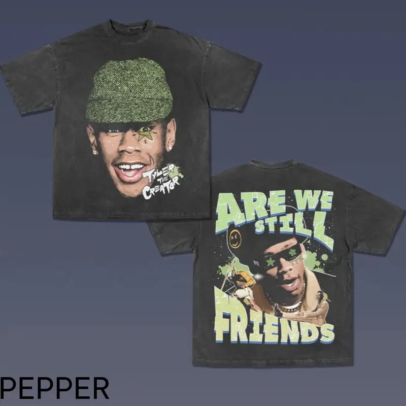 ARE WE STILL FRIENDS TEE -  Double Sided Prints Vintage Bootleg T-Shirt,Tyler the creator printed t-shirt, Cotton Casual...