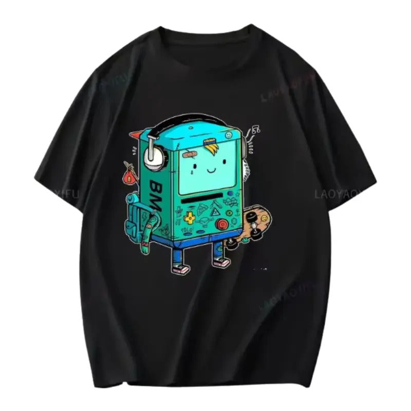Adventure Time Vintage Funny Comic Carroon Retro Graphic Tees, Crew Neck, Size S- 3XL, Menswear Top, Womenswear Top...