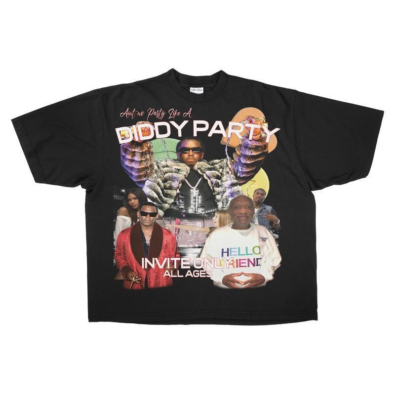 Aint No Party Like A Diddy Party T Shirt Retro Vintage Y2k Aesthetic style 02 Hoodie, Sweatshirt | RetroVerseTees.com