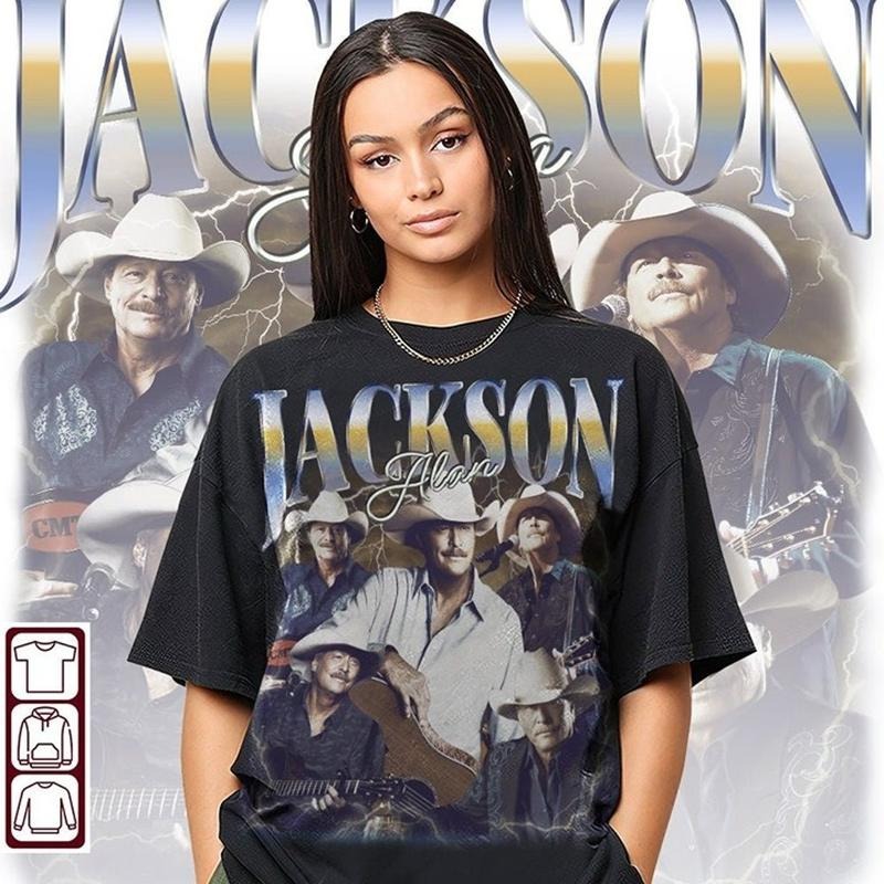 Alan Jackson 90s Vintage Alan Jackson Tee, Shirt, Tee, Merch Unisex Full Size Hoodie, Sweatshirt | RetroVerseTees.com