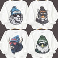 All Team Mascot Football White Sweatshirt, Vintage 90s Graphic Style All Teams Football Sweatshirt team football...