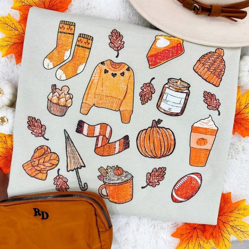 'All The Fall Things' Crewneck Sweatshirt T-Shirts, Hoodie | RetroVerseTees.com
