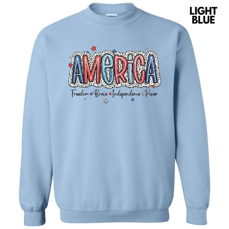 America Dalmatian Dots Sweatshirt T-Shirts, Hoodie | RetroVerseTees.com