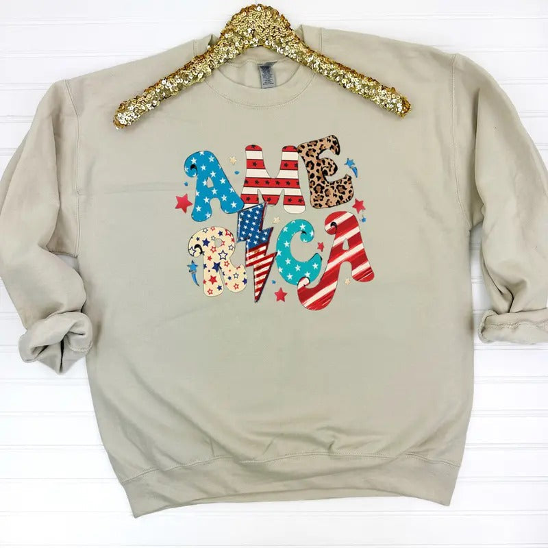America The Beautiful Sweatshirt T-Shirts, Hoodie | RetroVerseTees.com