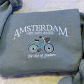 Amsterdam Embroidered Tshirt, Vintage Embroidered Amsterdam Sweatshirt Hoodie | RetroVerseTees.com