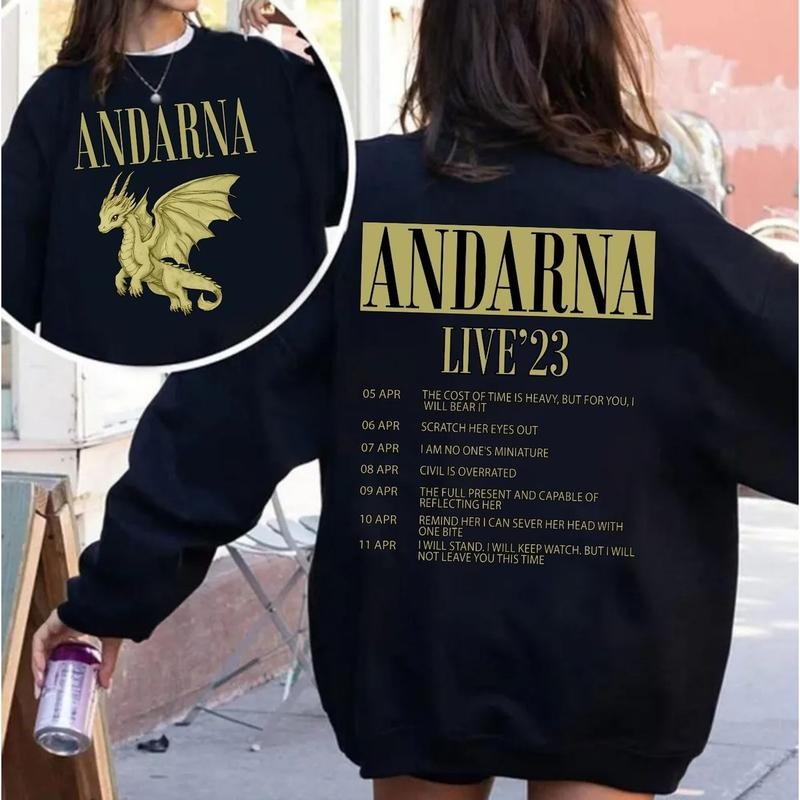 Andarna Fouth Wing Iron Flame Sweatshirt Fourth Wing Merch Basgiath War College Bookstagram Romantasy Gifts Booktok Merch...