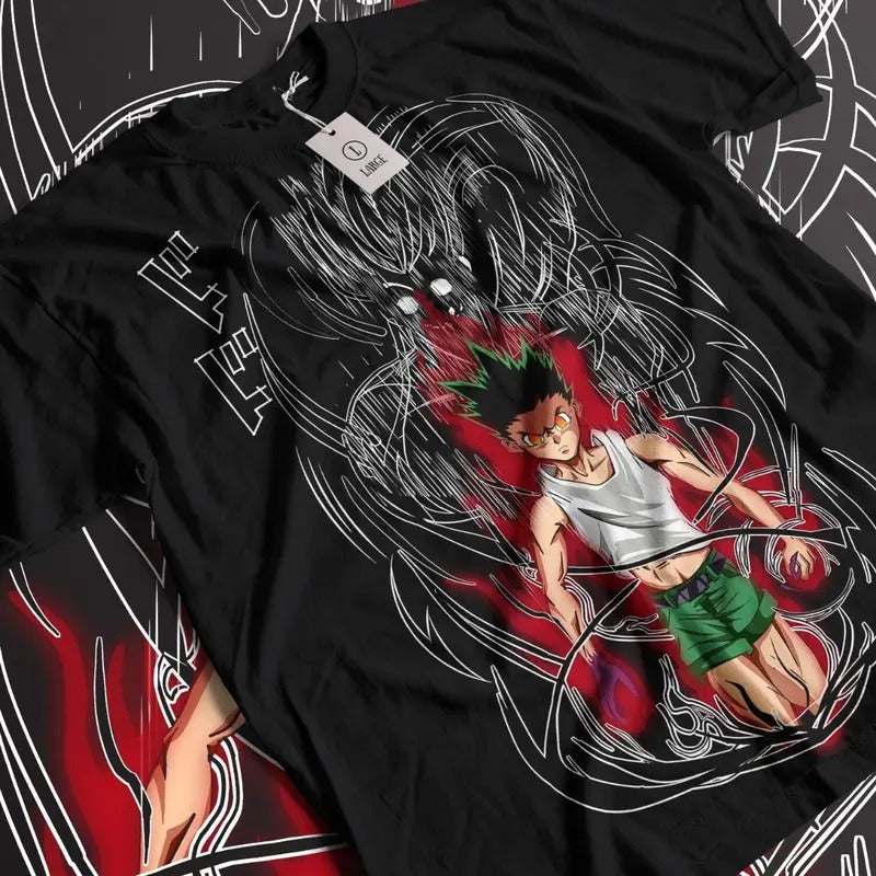 Anime T-Shirt, Anime Graphic Shirt, Hunter Anime, Gon Anime T-Shirt ALL SIZES Hoodie, Sweatshirt | RetroVerseTees.com