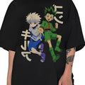 Anime Zoldyck Killua And Gon Freecss Black Unisex T-Shirt Hunter x Hunter Japanese Style Love Gift Fan Size S-3XL Hoodie,...