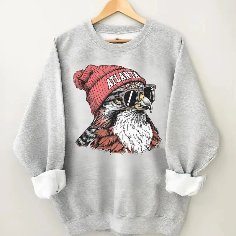 Atlanta Football Vintage Sweatshirt, Retro Atlanta Football Crewneck, Oversized Football Sweatshirt, Atlanta Football Fan...