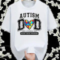 Autism Dad, Heart Father, Autism Father, Like A Normal Dad Except, men's graphic tees, t shirts for men, boy mom shirts....