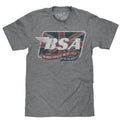 BSA Motorcycles Union Jack T-Shirt - Gray Hoodie, Sweatshirt | RetroVerseTees.com