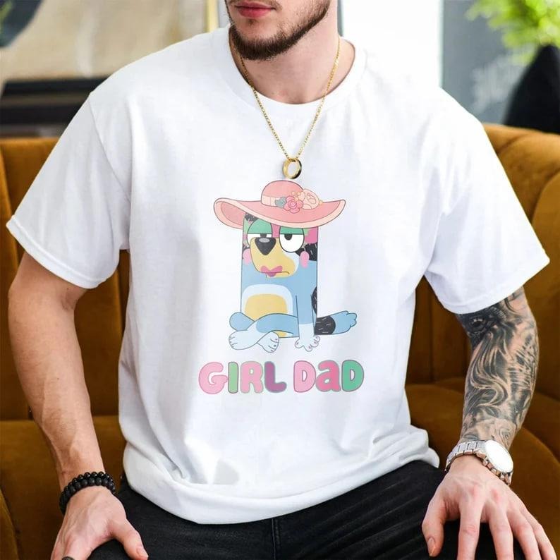Bandit Girl Dad Shirt Bluey Shirt, Bluey Shirt, Bingo Shirt, Bluey and Bingo, Fathers day shirt, Bingo Heeler, Gift, Gift...