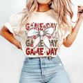 Baseball Coquette T-Shirt, Game Day Baseball T-Shirt, Retro Baseball Bow T-Shirt, Baseball Mom T-Shirt, Baseball Mama...