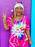 Be Kind Tie Dye Lounge Top T-Shirts, Hoodie, Sweatshirt | RetroVerseTees.com