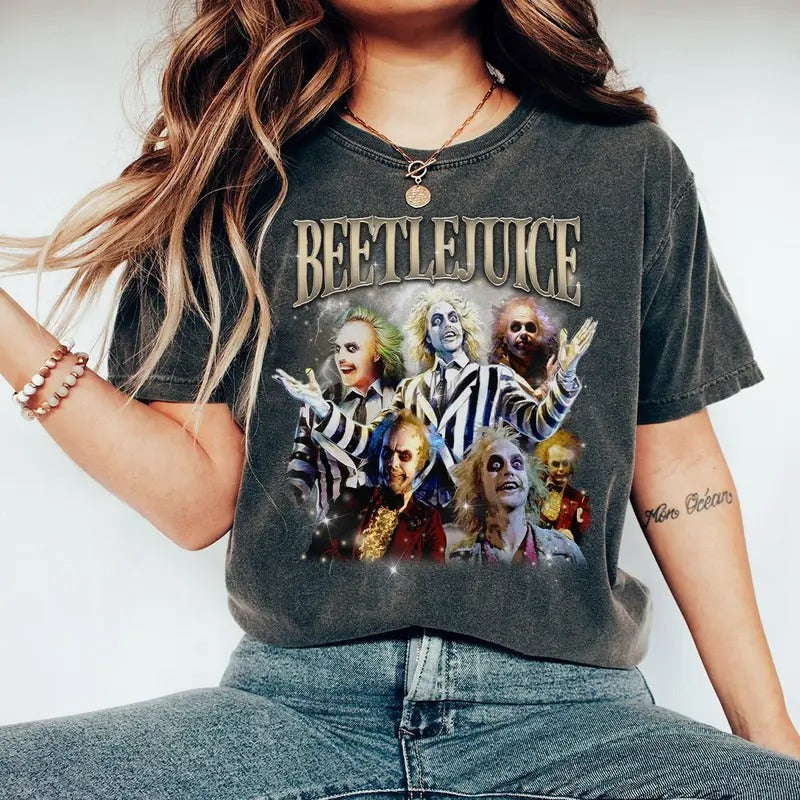 Beetlejuice 1988 Movie Shirt, Vintage Horror Beetlejuice Shirt, Horror Shirts Adults, Horror Halloween Shirt, Beetlejuice...