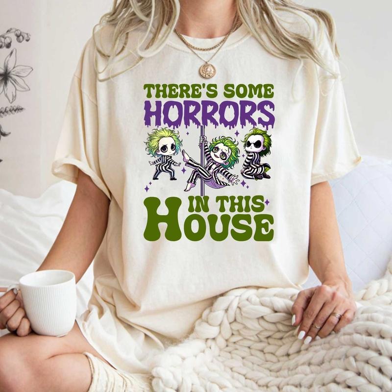 Beetlejuice Shirt, Hallowen Shirt,  Cute Fall Shirt, Spooky Seasonstyle{n002}3 Hoodie, Sweatshirt | RetroVerseTees.com