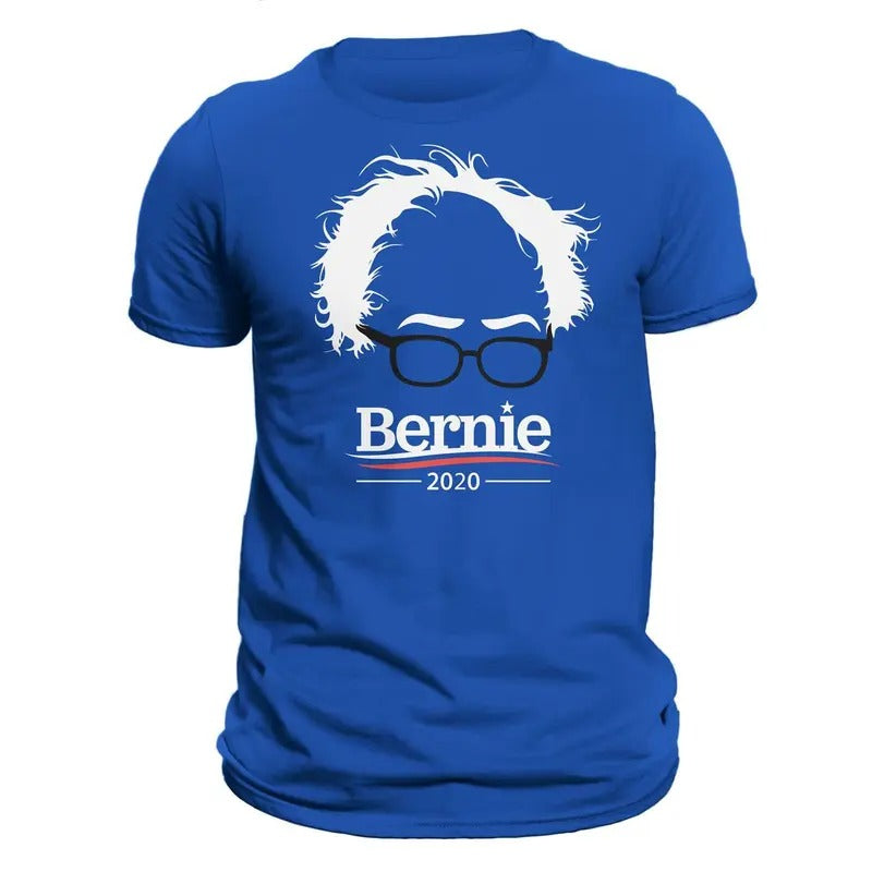 Bernie Sanders 2020 Election Hair & Glasses Men's T-Shirt Hoodie, Sweatshirt | RetroVerseTees.com