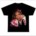 Bigg Latto Black Tee, Latto Pink Kitty Shirt Cotton Fabric Hoodie, Sweatshirt | RetroVerseTees.com