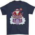 Biker Santa Christmas Motorcycle Motorbike Mens T-Shirt Cotton Made in USA Hoodie, Sweatshirt | RetroVerseTees.com