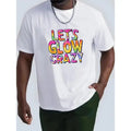 Birds And Glow Print T Shirt, Tees For Men, Casual Short Sleeve T-shirt For Summer Made in USA Hoodie, Sweatshirt