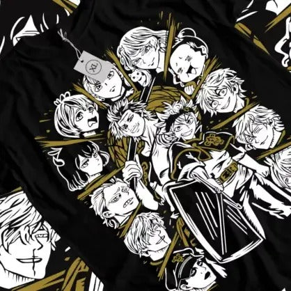 Black Clover T-Shirt Asta Yuno Anime Manga Girl Gifts Black Shirt All Size Hoodie, Sweatshirt | RetroVerseTees.com
