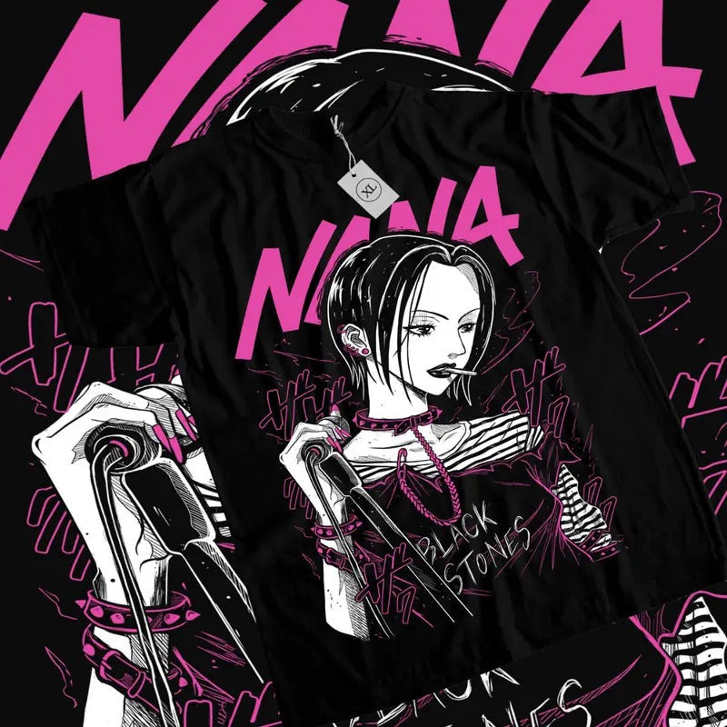 Black Stones Manga T-Shirt & Sweatshirt, Nana Osaki Graphic Tee, Anime Manga Lover Gifts Hoodie | RetroVerseTees.com
