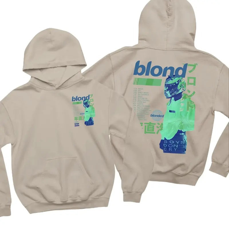 Blond Hoodie, Frank Blond Vintage 90s Style Graphic Hoodie, Blond T-shirt, Blond Sweatshirt Classic | RetroVerseTees.com