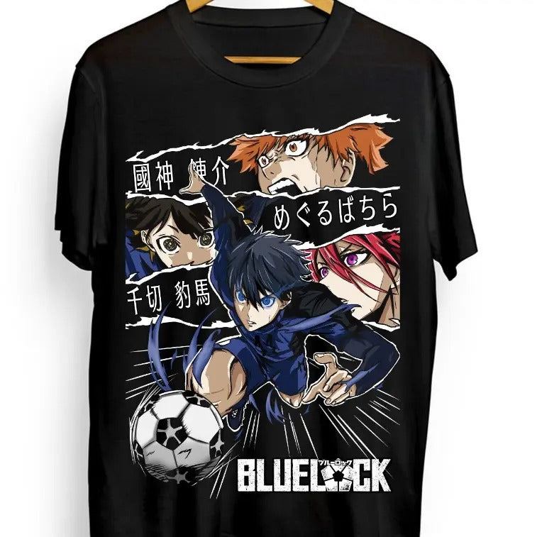Blue lock T-shirt Kunigami Rin Itoshi Barou Shouei Meguru Bachira Shirt All Size Hoodie, Sweatshirt | RetroVerseTees.com