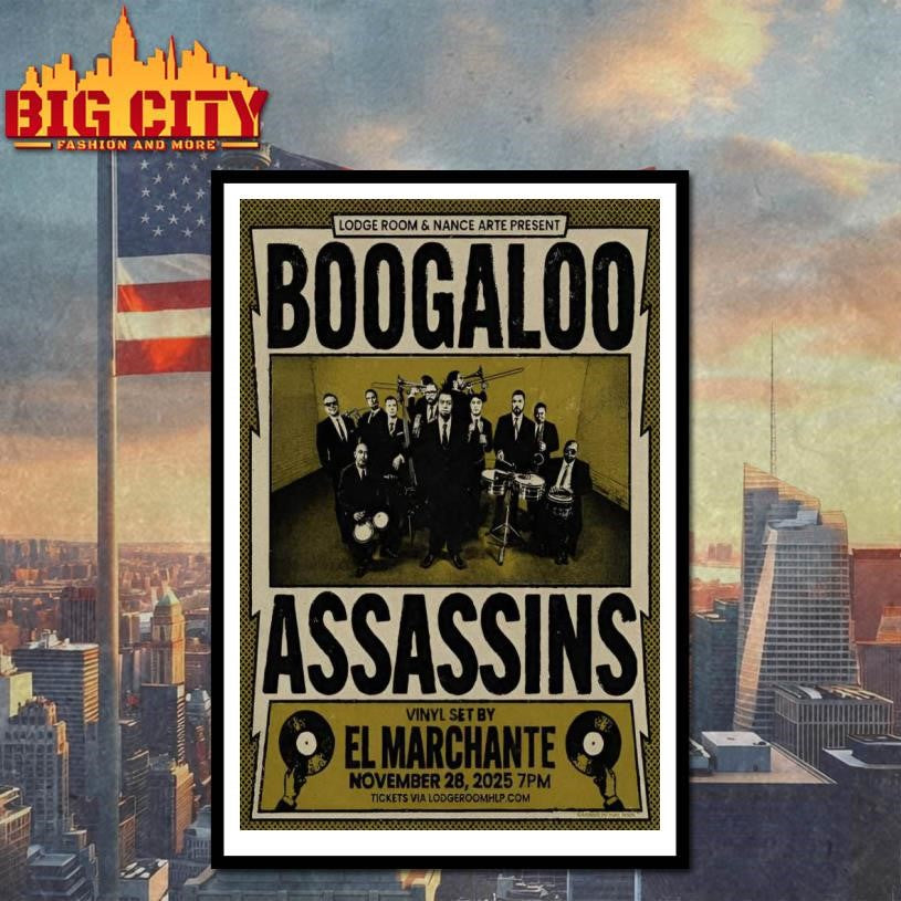 Boogaloo Assassins 11 28 2025 Lodge Room in Los Angeles CA Poster Shirt