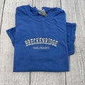 Breckenridge Colorado embroidered T-shirt; gift for teachers Hoodie, Sweatshirt | RetroVerseTees.com