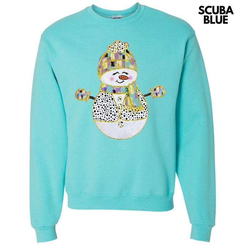 Brushstroke Snowman Purple Sweatshirt T-Shirts, Hoodie | RetroVerseTees.com
