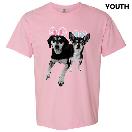 *** Bunny Ear Custom Comfort Colors T-Shirt (Youth) 'NLB' Hoodie, Sweatshirt | RetroVerseTees.com