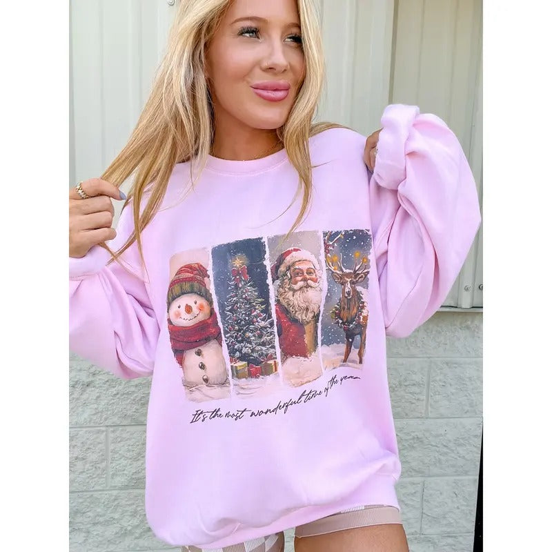 CHRISTMAS COLLAGE GRAPHIC TOP T-Shirts, Hoodie, Sweatshirt | RetroVerseTees.com