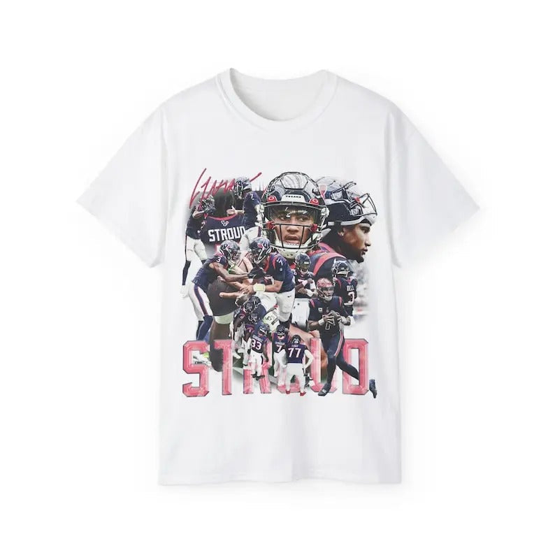 CJ Stroud T-Shirt  T-Shirt | Basketball Tee Shirt | Men & Women Oversize T Shirt | Vintage Graphic T Shirt | Gift For Him...